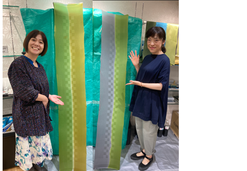 帯揚げ染め体験